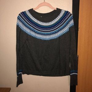 Large Grey and blue sweater